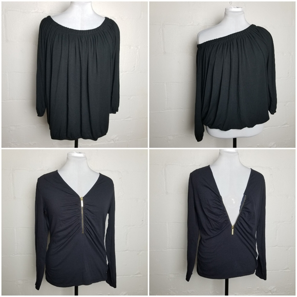 Collection of tops, tunics, and shells, M-XL - Picture 5 of 7